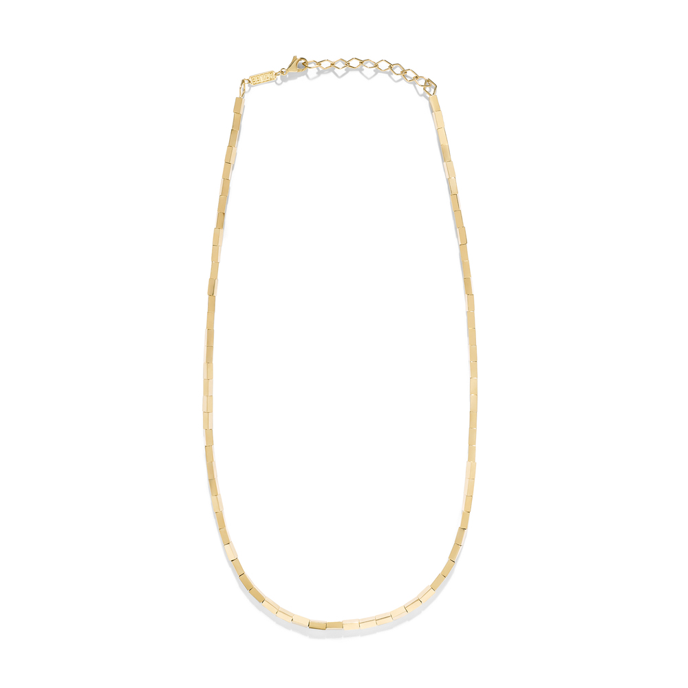 Azlee Small Gold Bar Necklace