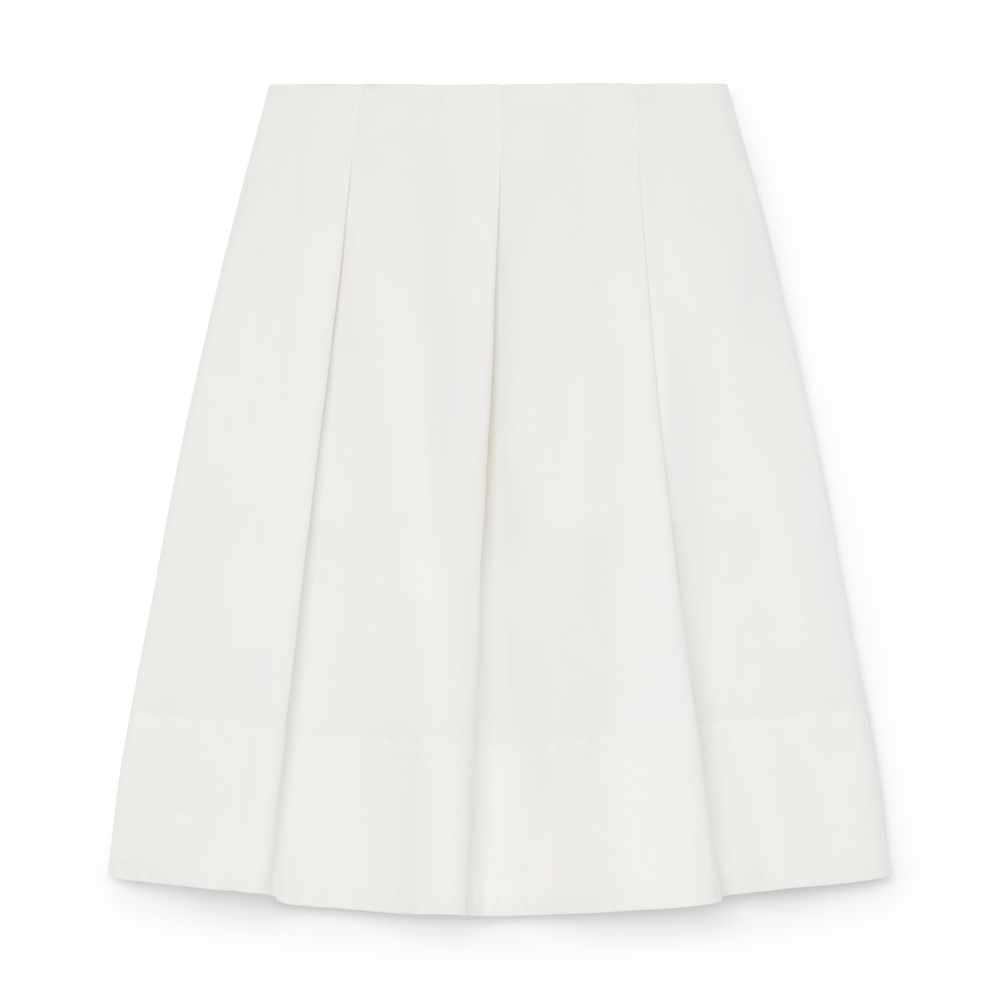 Shop Staud London Skirt In Ivory