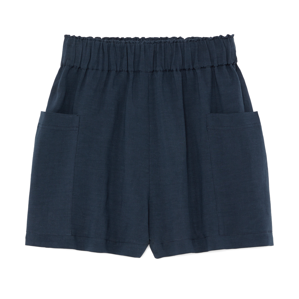 G. Label By Goop Easy Linen Short In Navy