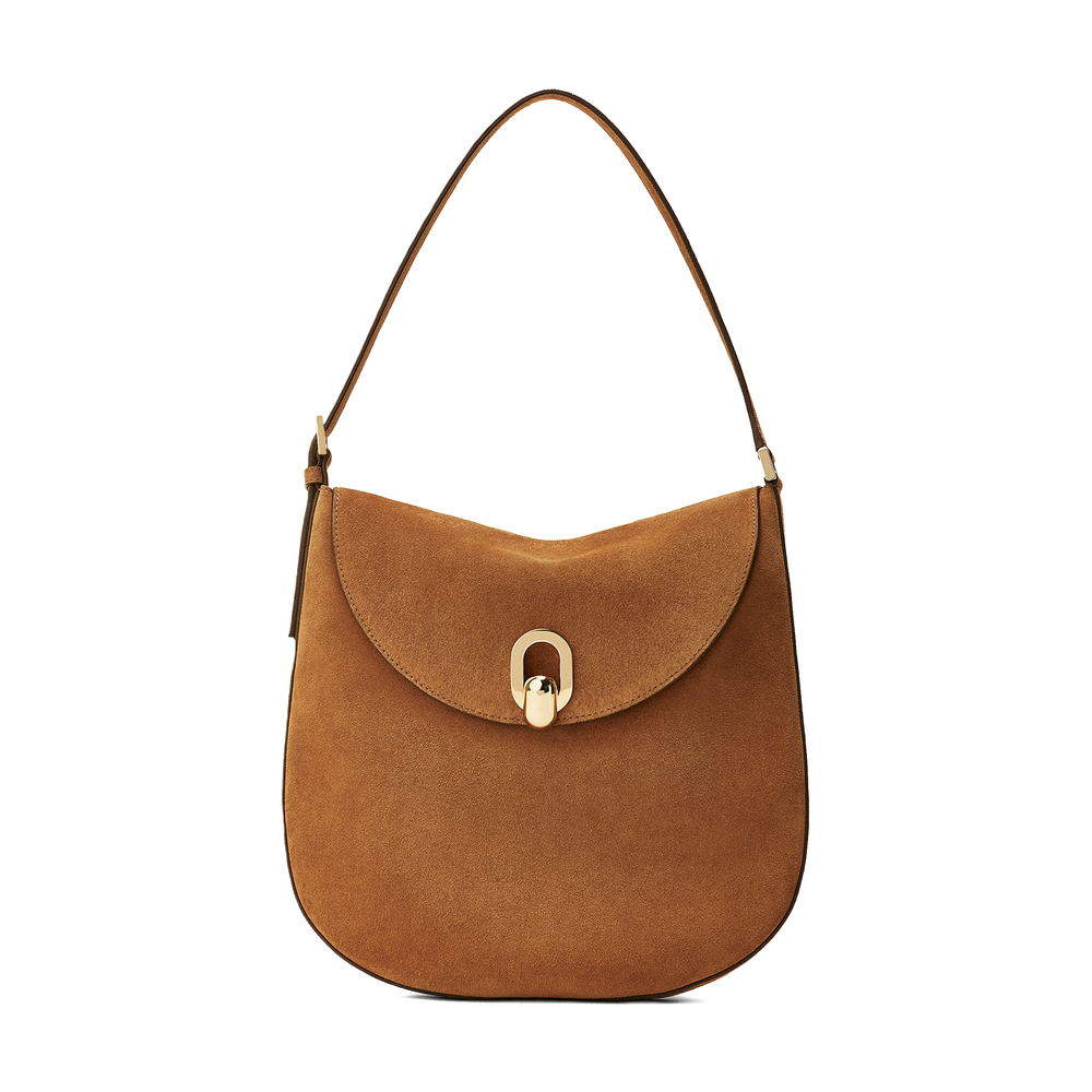 Savette Large Tondo Hobo Bag In Brown