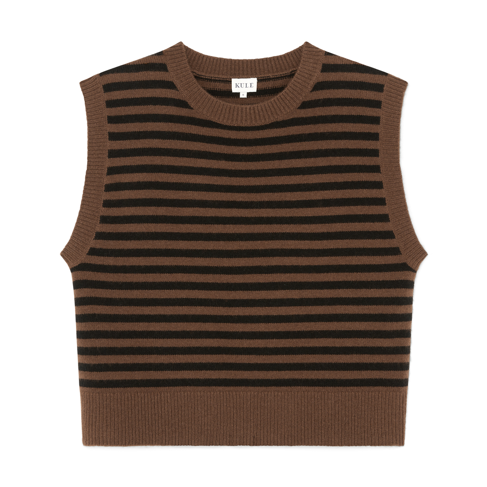 Kule The Sam Vest In Walnut,black
