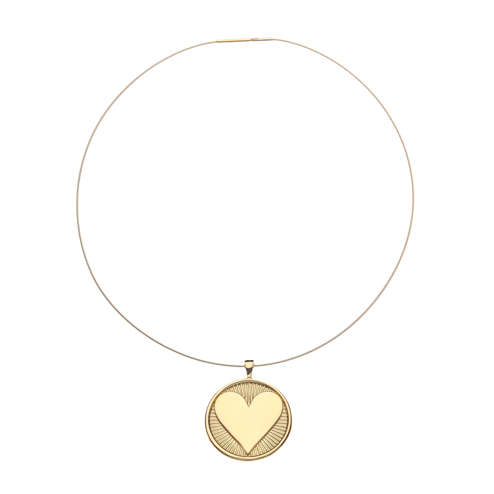 Jane Win Hearts Find Me Pendant Necklace In 14k Gold-plated Sterling Silver