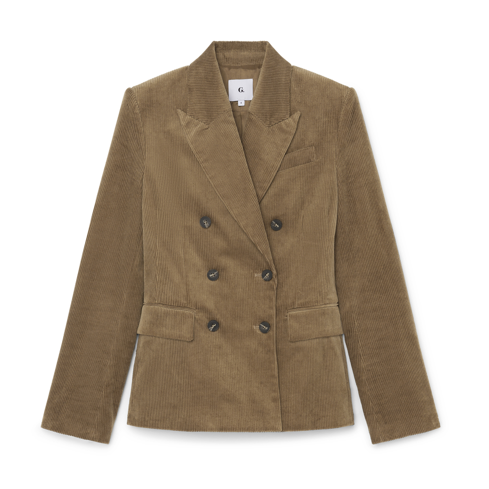 G. Label By Goop Poet's Blazer In Cognac