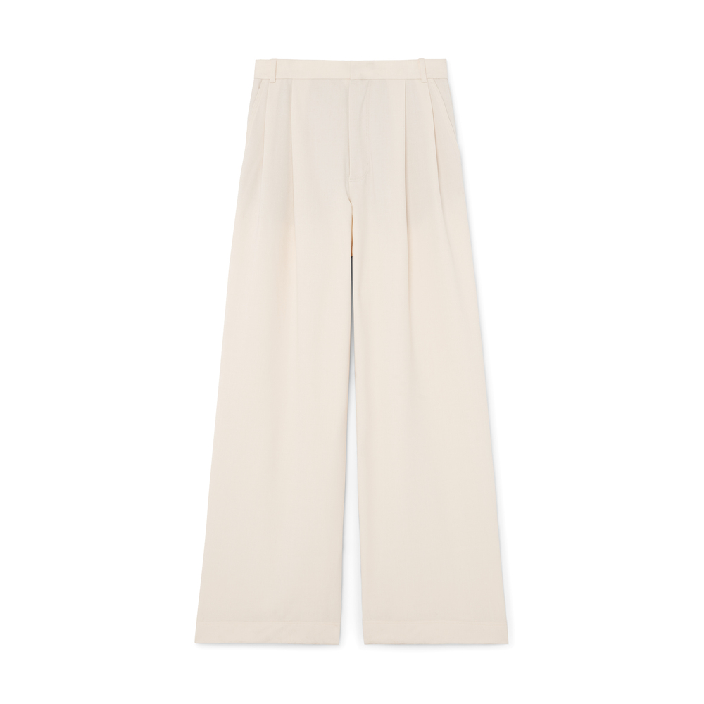 G. Label By Goop The Palazzo Trouser In Ivory