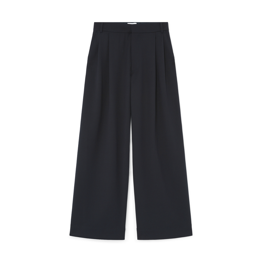 G. Label By Goop The Petite Palazzo Trouser In Navy