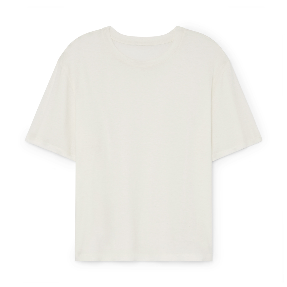G. Label By Goop The Luxe Tee In Off White