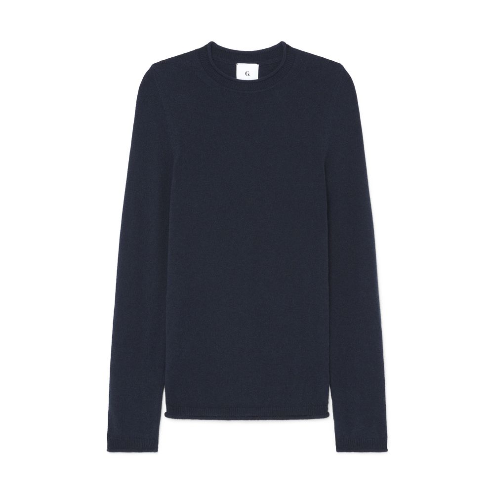 G. Label By Goop The Minimalist Cashmere Sweater In Navy