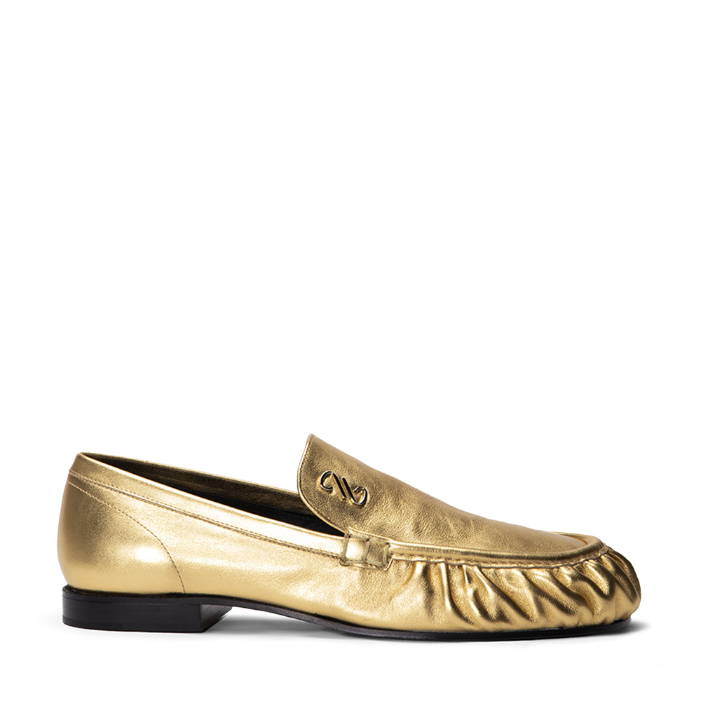 Shop Proenza Schouler Park Loafers In Gold