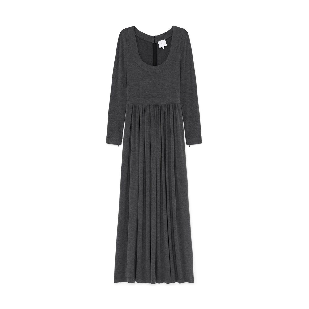G. Label By Goop Jersey Dress In Charcoal