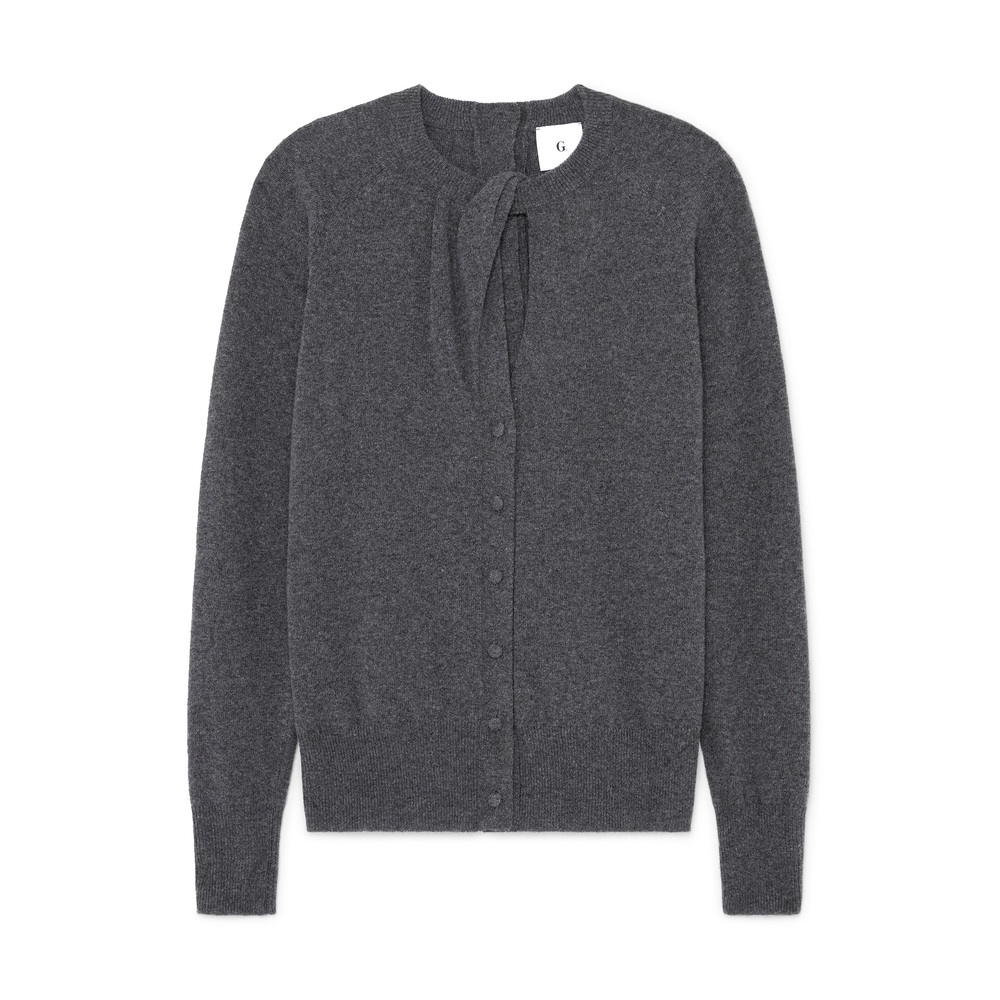 G. Label By Goop Detail Cardigan In Charcoal