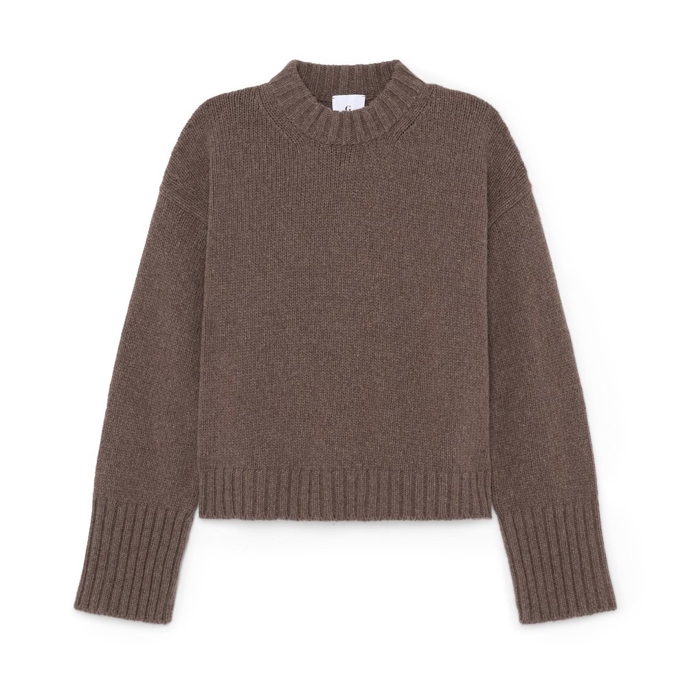 G. Label By Goop Relaxed Crewneck Sweater In Doe