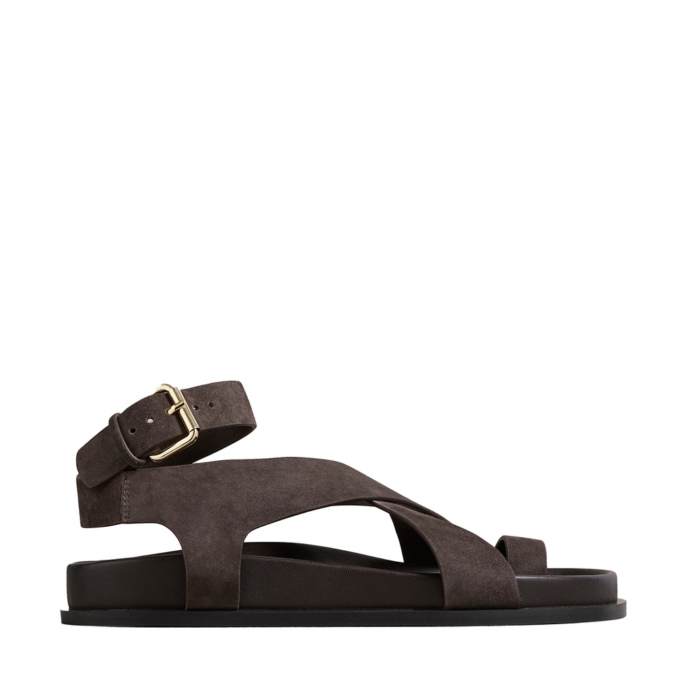 Shop A.emery Jalen Sandal In Mulch Suede