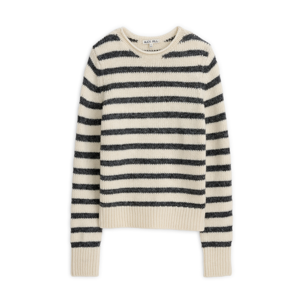ALEX MILL RAYA STRIPED SWEATER 