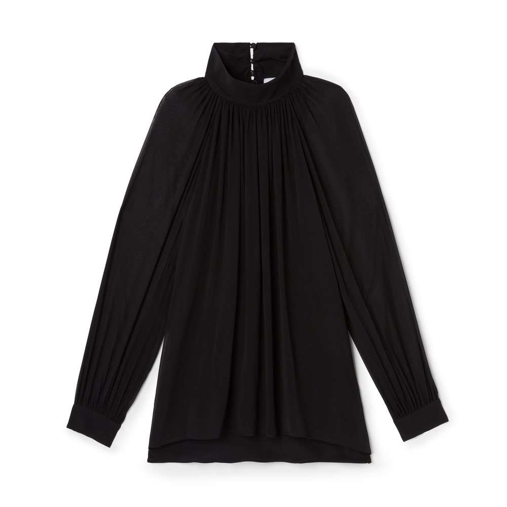 G. Label By Goop Chiffon Blouse In Black