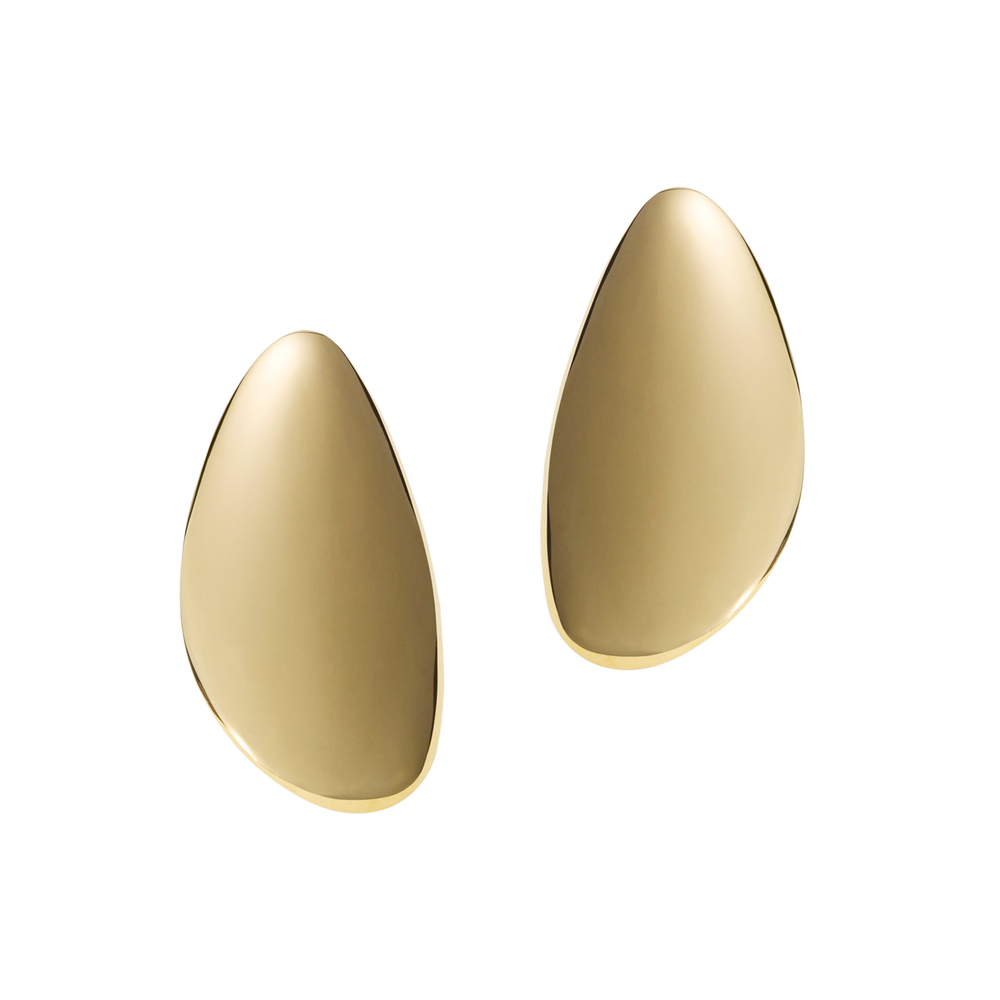 Shop By Pariah Sculptural Gold Earrings In 14k Gold