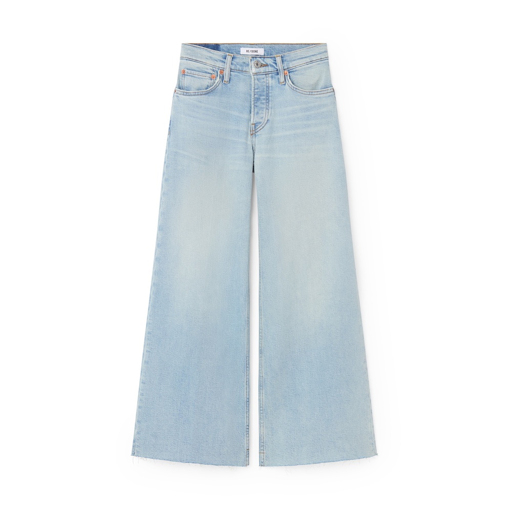 Re/done Mid-rise Wide-leg Crop Jeans In Undertow