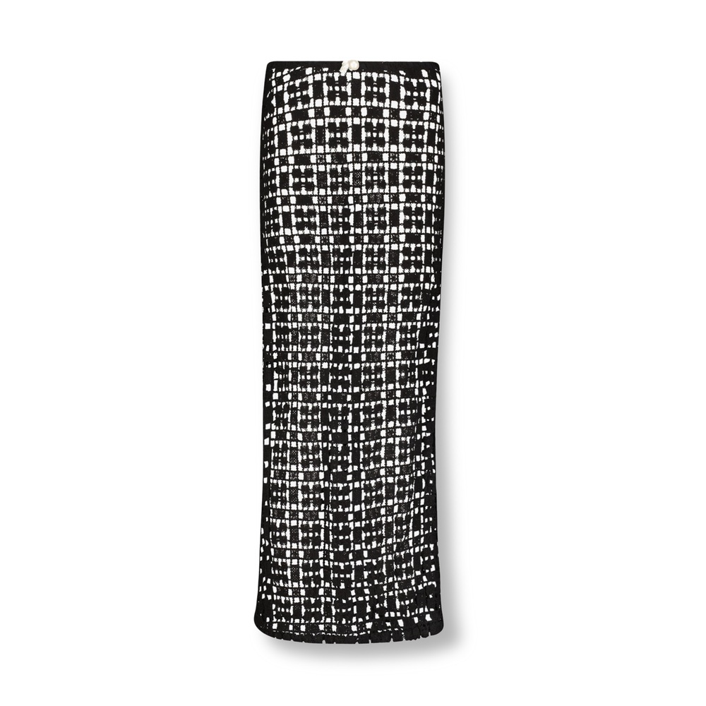 Sara Cristina Sun Long Skirt In Black