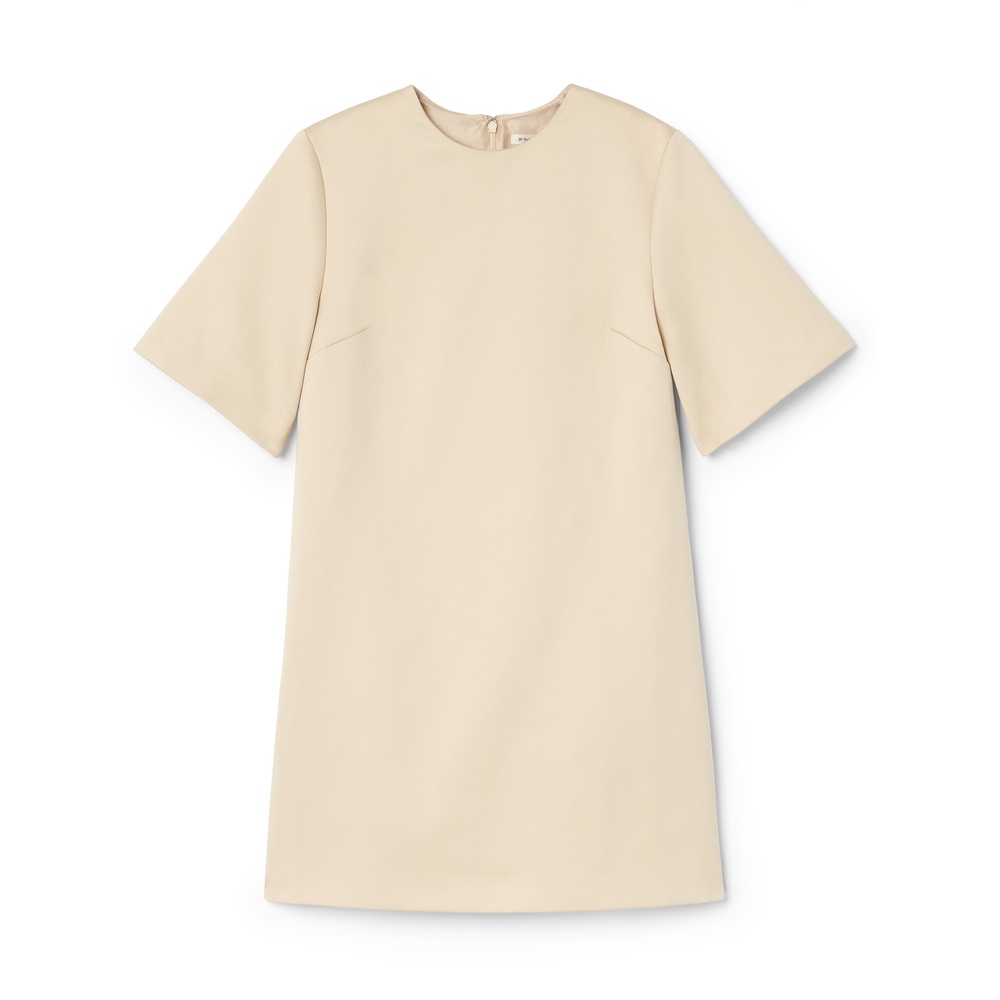 Shop By Malene Birger Harperz Dress In Oyster Gray