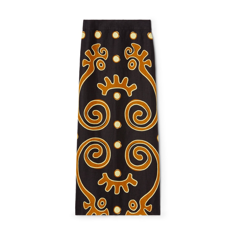Cala De La Cruz Belen Skirt In Precocafe
