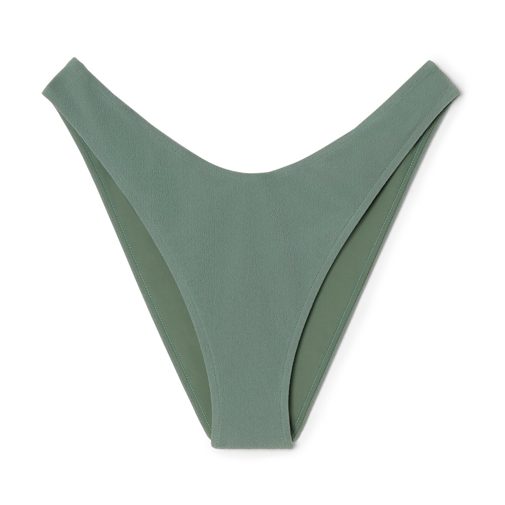 Zulu And Zephyr Textured Curve Brief In Eucalyptus