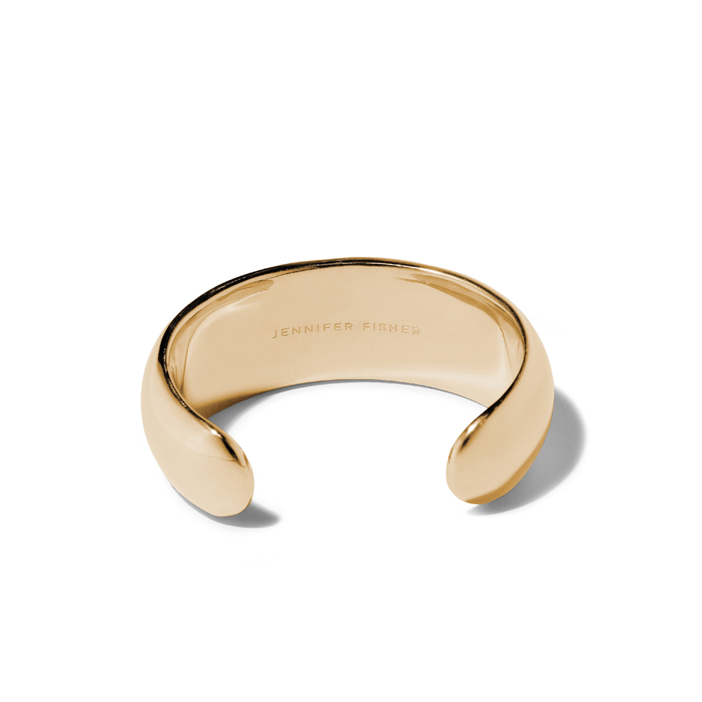 Jennifer Fisher Puffy Cuff Bracelet In Yellow Gold