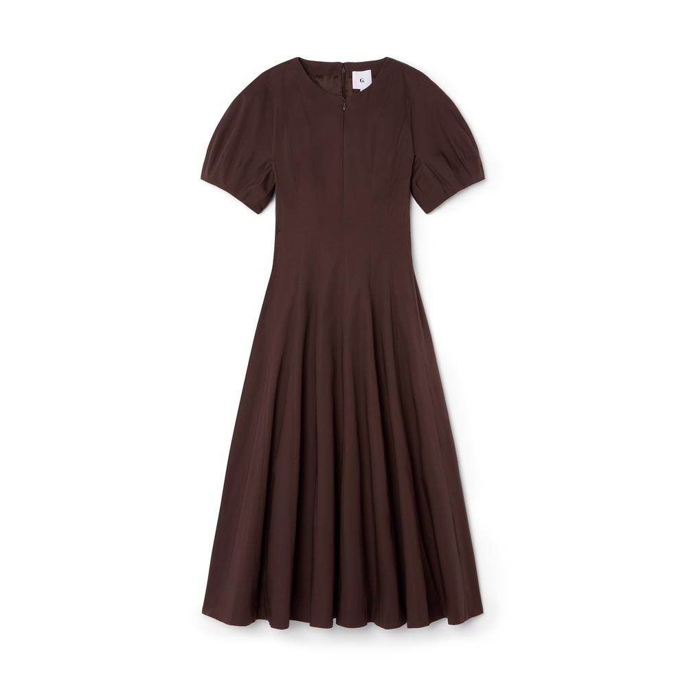 G. Label By Goop Mia Dress In Dark Brown