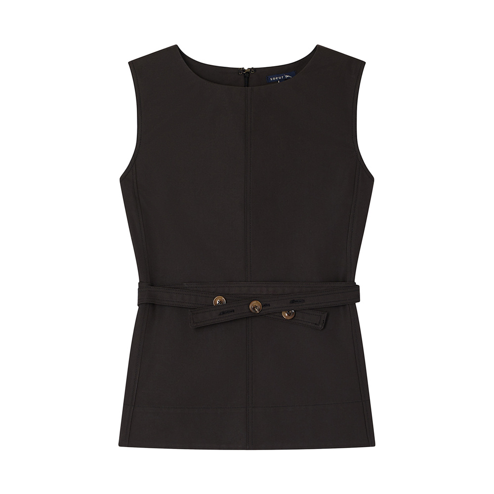 Soeur Chance Blouse In Charbon