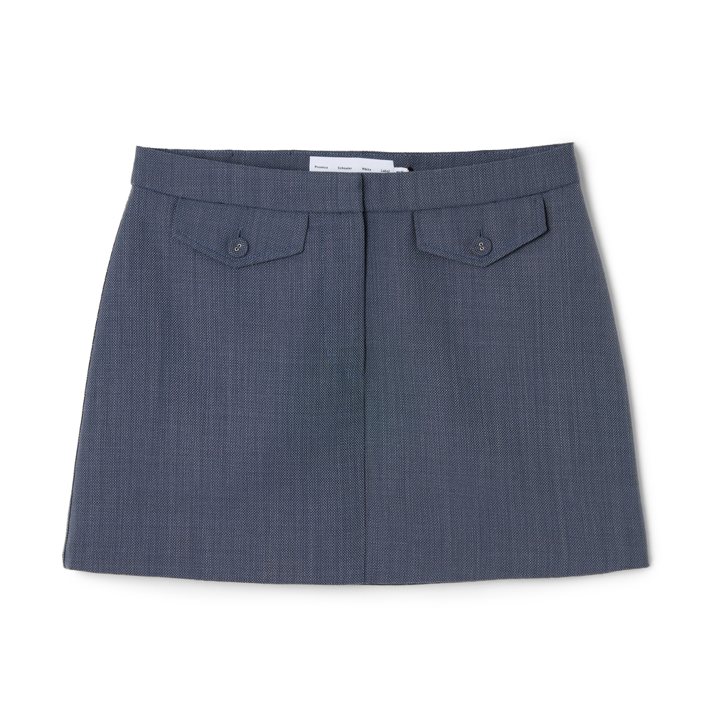 Proenza Schouler White Label Jamison Skirt In Denim