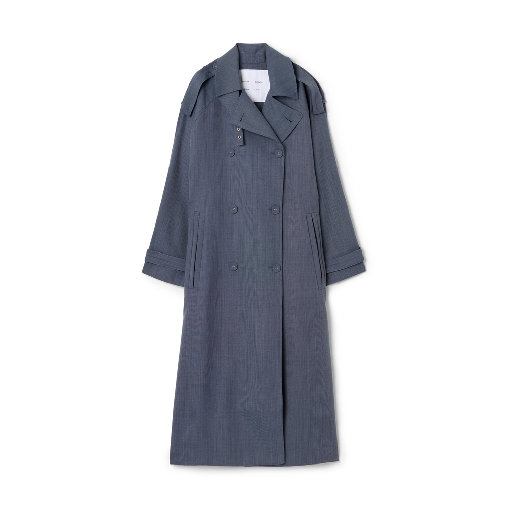 Shop Proenza Schouler White Label Sakia Coat In Denim