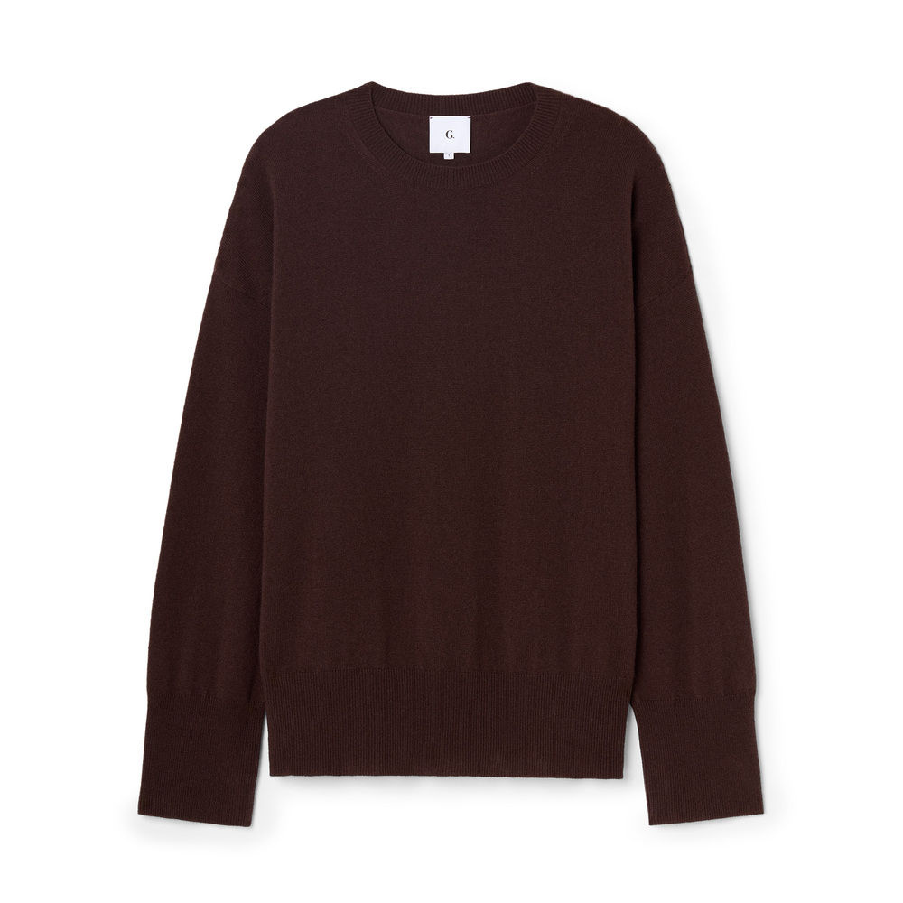 G. Label By Goop Jules Cashmere Sweater In Ash Brown