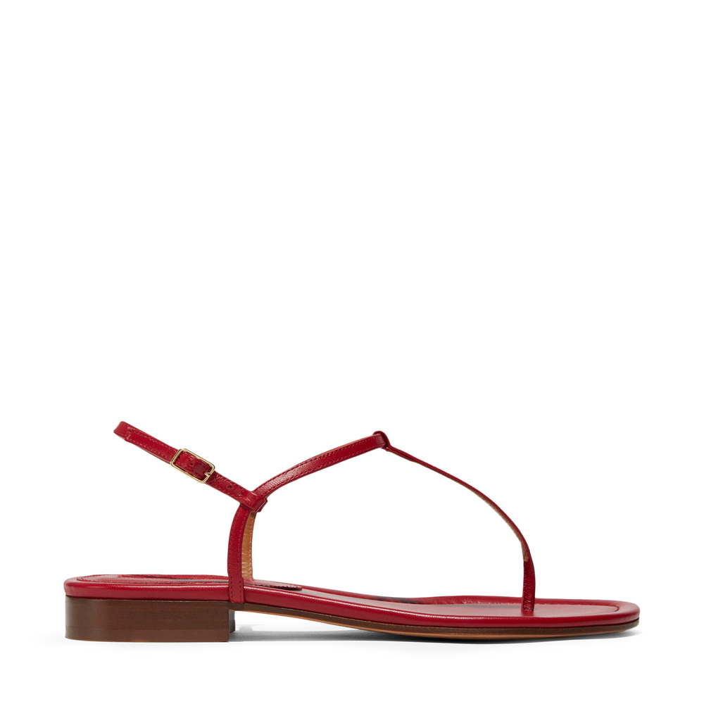 Emme Parsons Cecilia Sandal In Carmine Red Nappa