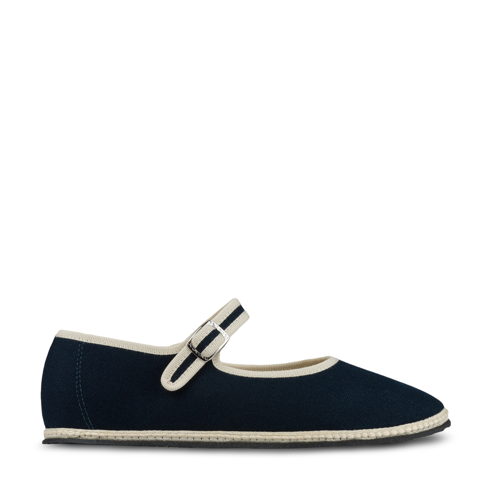 Vibi Venezia Mary Jane Slippers In Navy And White