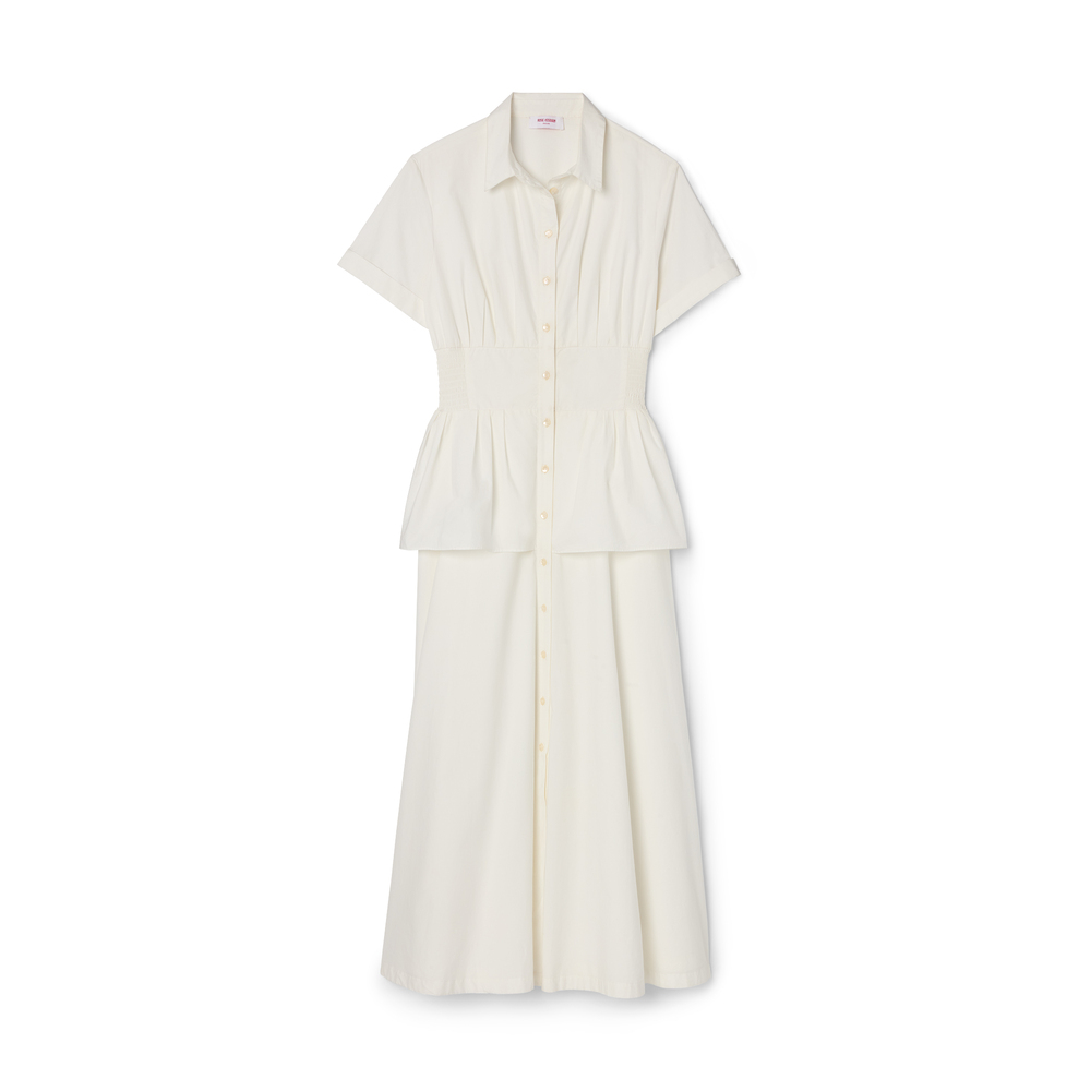 Rosie Assoulin Boogie Woogie Bugle Boy Cotton-poplin Maxi Shirt Dress