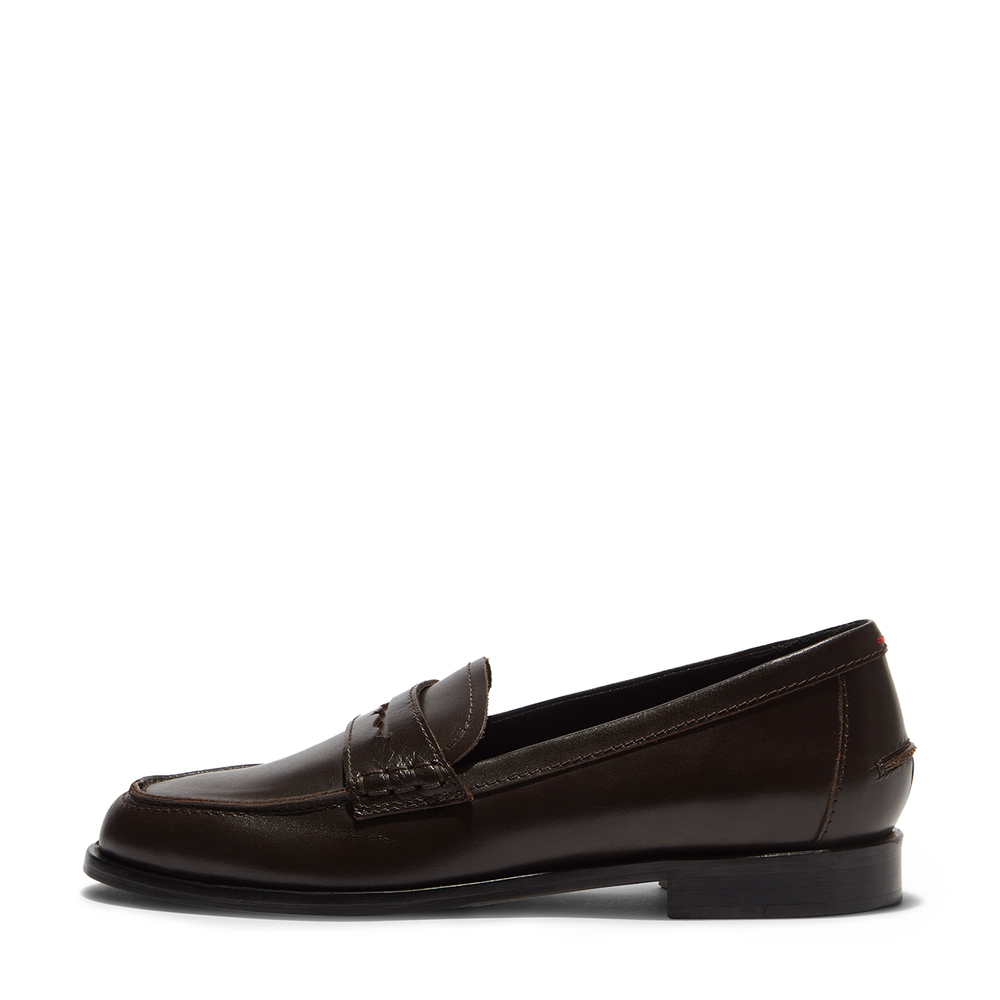 Aeyde Oscar Leather Loafers In Brown